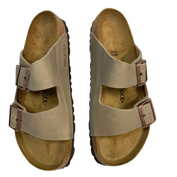 NWT Birkenstock Womens Size 7 Tobacco Brown Arizona BS Sandal Slip On Shoes - Picture 3 of 6